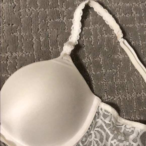 Pink Victoria’s Secret White Silky Bra - Picture 4 of 6